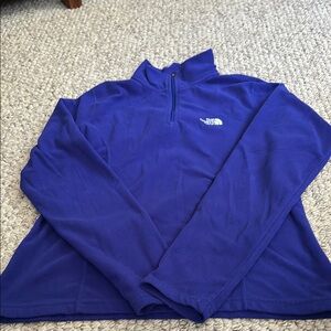 The North Face Blue/ purple Zip Up fleece Sweater